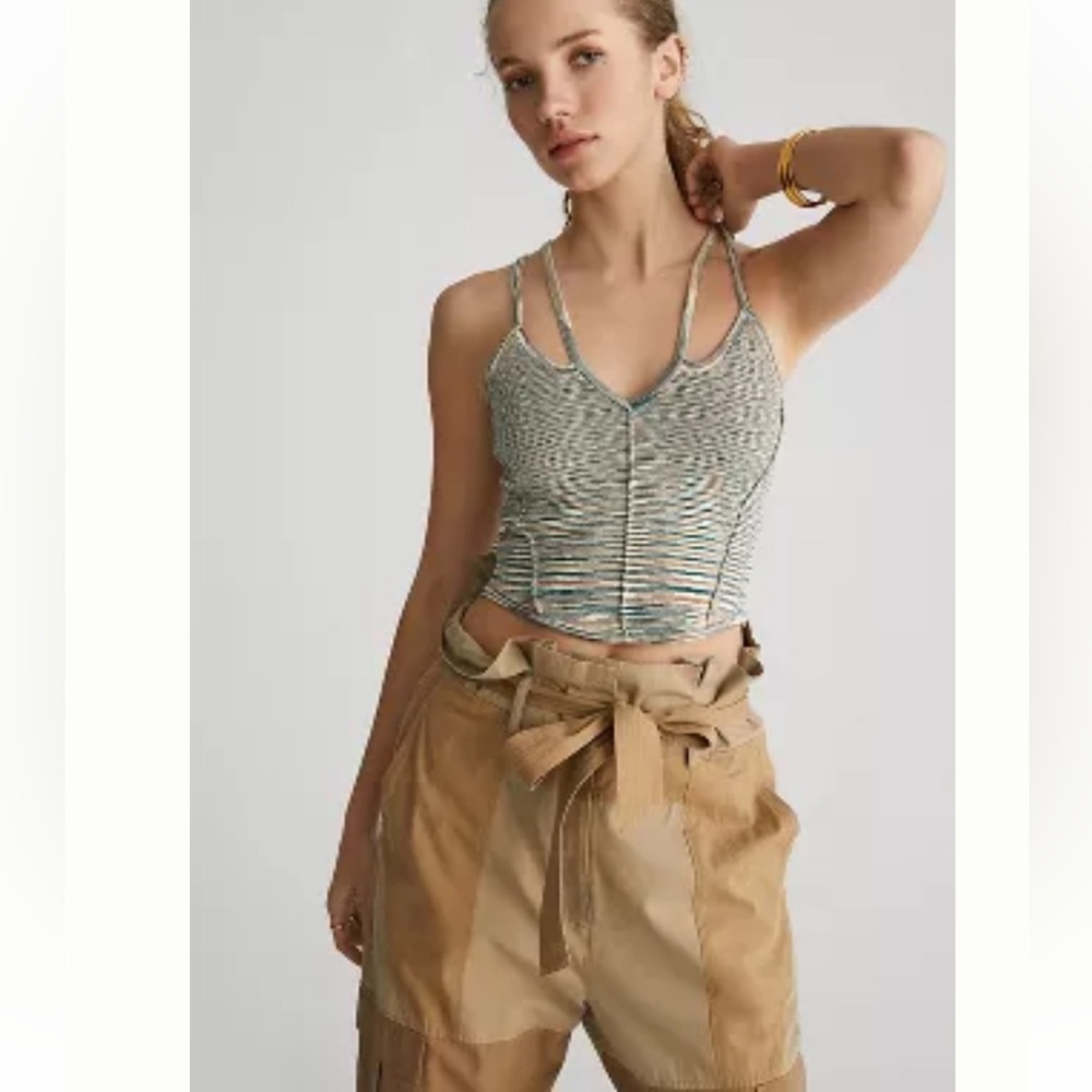 Anthropologie The Reed Sweater Corset Top